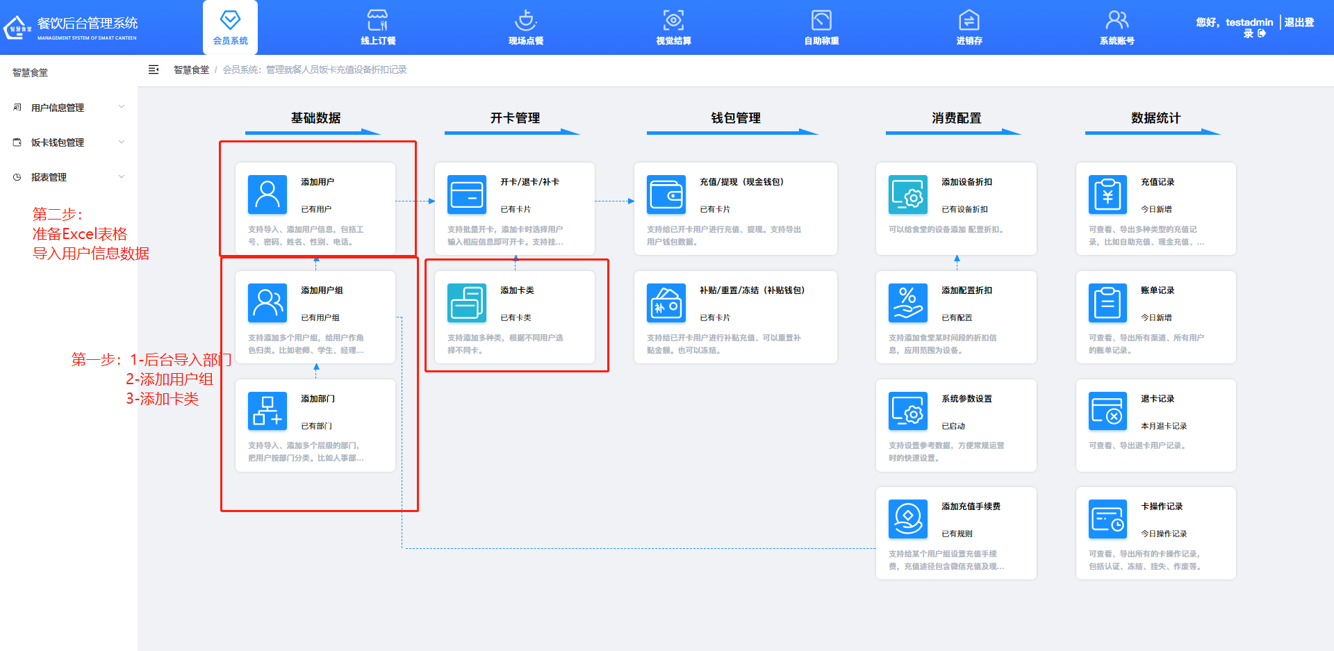 戈子科技智慧食堂管理系統(tǒng)-會(huì)員系統(tǒng)模塊操作介紹